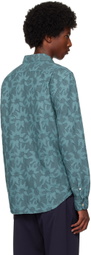 PS by Paul Smith Blue Patterned Shirt
