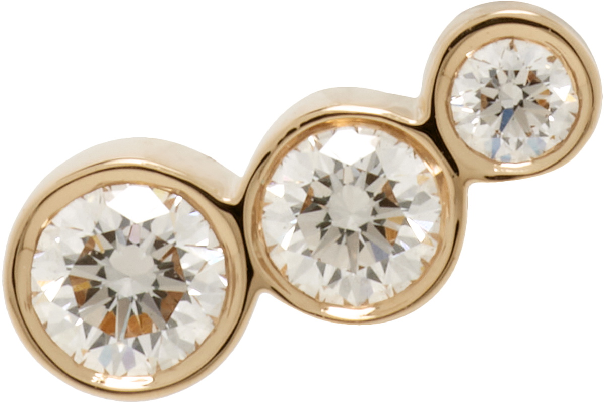 Sophie Bille Brahe Croissant Trois Single Earring