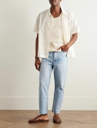 MANAAKI - Tapahi Cropped Slim-Fit Straight-Leg Jeans - Blue