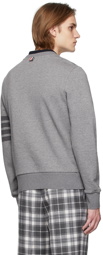 Thom Browne Grey Classic Loopback 4-Bar Sweatshirt
