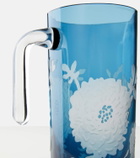 Polspotten Peony glass pitcher