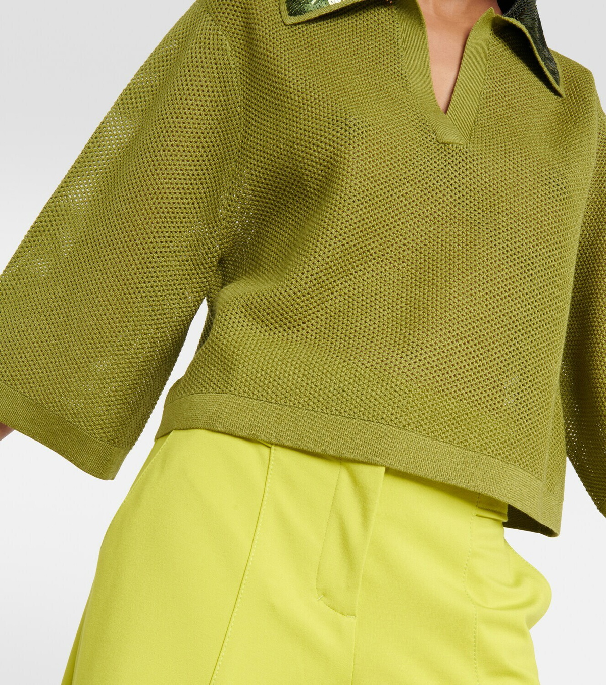 Dorothee Schumacher Essential Ease wool-blend crop top