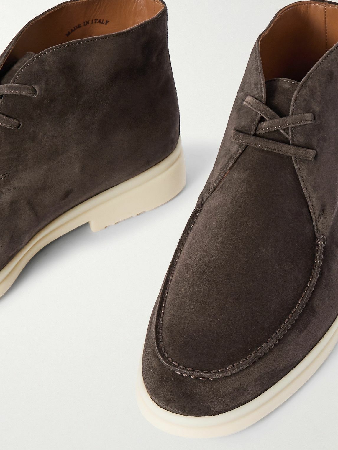 Loro Piana - Walk and Walk Suede Chukka Boots - Brown Loro Piana display picture 1