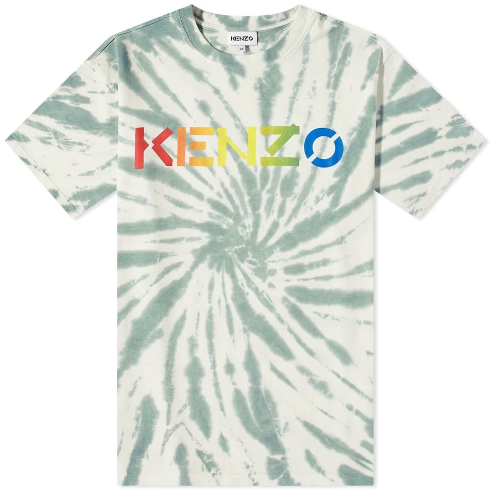Photo: Kenzo Men's Tie Dye T-Shirt in Mint