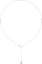 FARIS Silver Neb Lariat Necklace