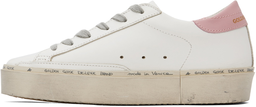 Golden Goose White & Pink Hi Star Sneakers Golden Goose