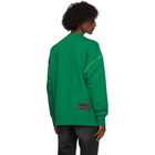 We11done Green Reflective Logo Sweatshirt