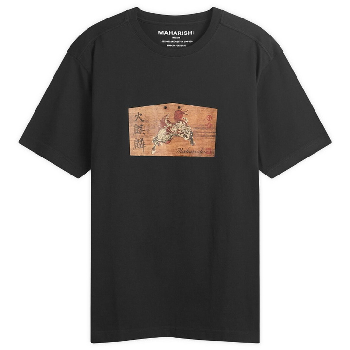 Photo: Maharishi Men's Ema Kirin Plaque T-Shirt in Black