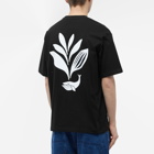 Magenta Men's Whale Plant T-Shirt in Black