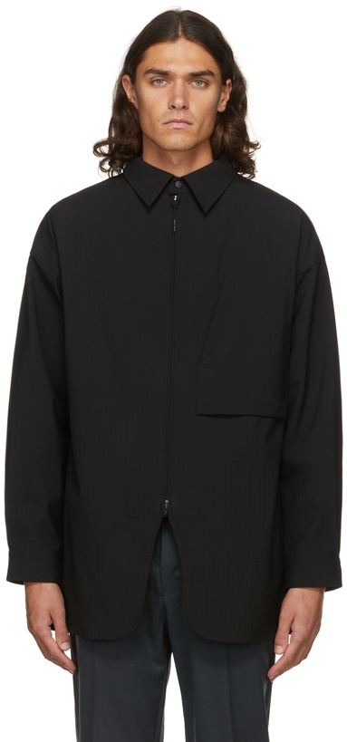 Photo: Y-3 Black Bonded Ripstop Overshirt