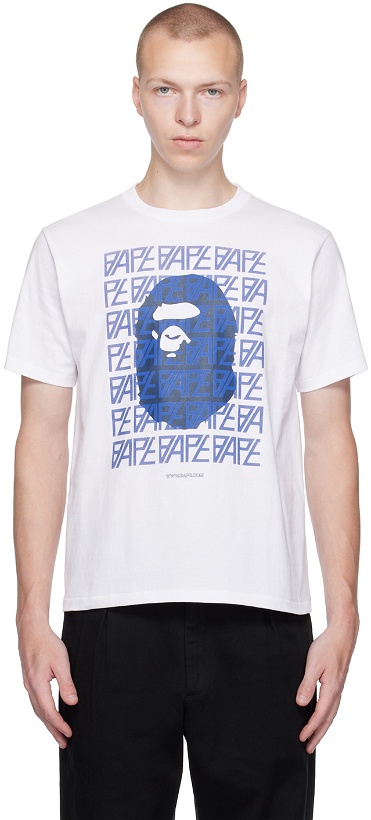 Photo: BAPE White Monogram T-Shirt