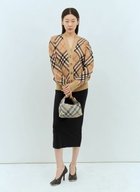 Burberry Check Wool-Blend Cardigan