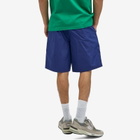 Garbstore Men's Pleated Wide Easy Shorts in Royal Blue