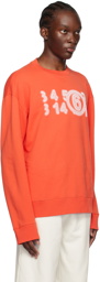 MM6 Maison Margiela Orange Printed Sweatshirt