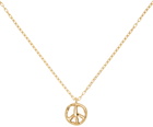 AMBUSH Gold Peace Charm Necklace