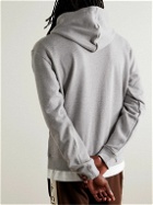 adidas Originals - Logo-Print Cotton-Jersey Hoodie - Gray