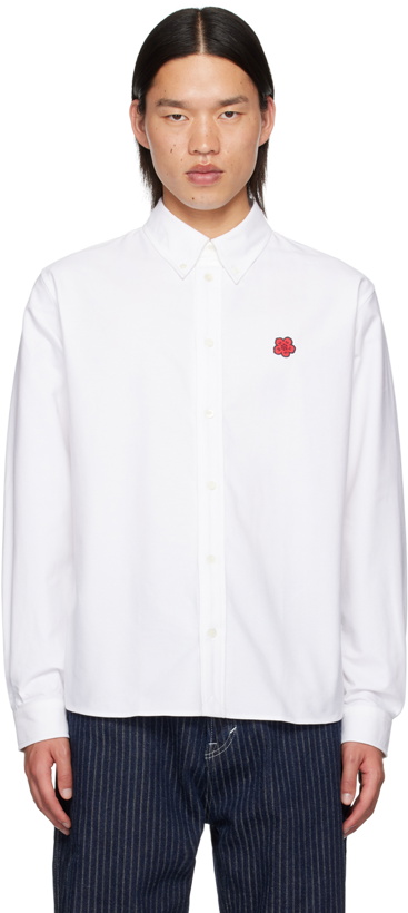 Photo: Kenzo White Kenzo Paris Boke Flower Shirt