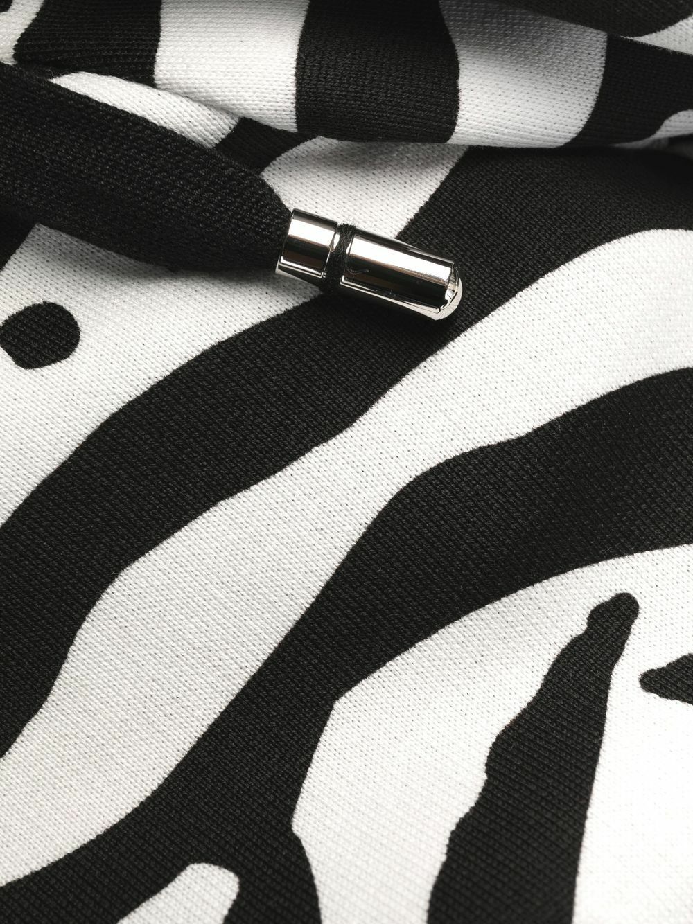 Dolce & Gabbana Black White Polyester Zebra Pattern Jumpsuit