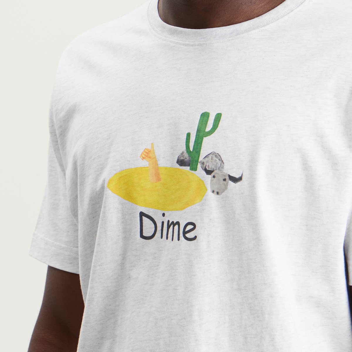 Dime Men's Quicksand T-Shirt in Ash