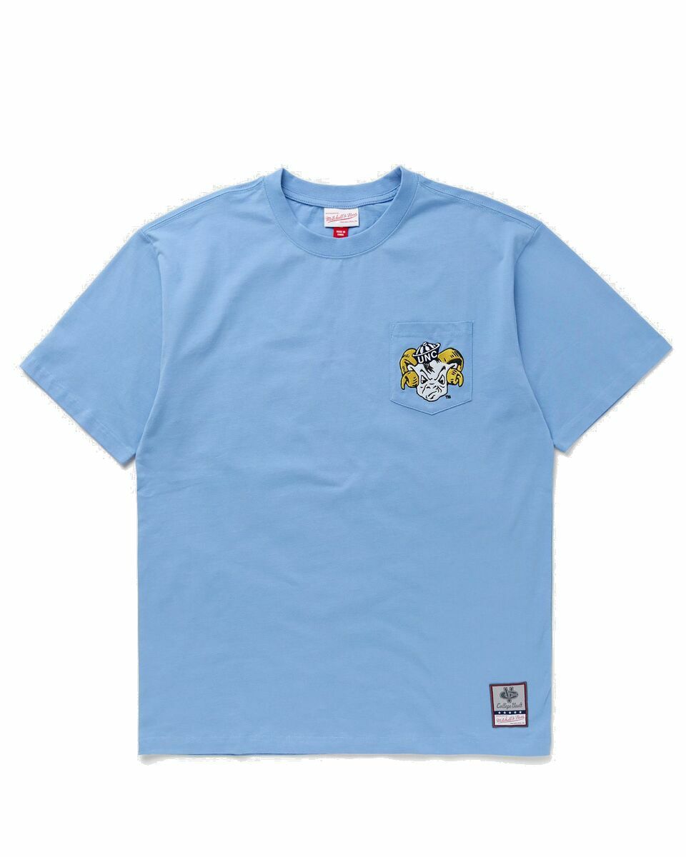 Photo: Mitchell & Ness Ncaa Premium Pocket Tee North Carolina Blue - Mens - Shortsleeves/Team Tees