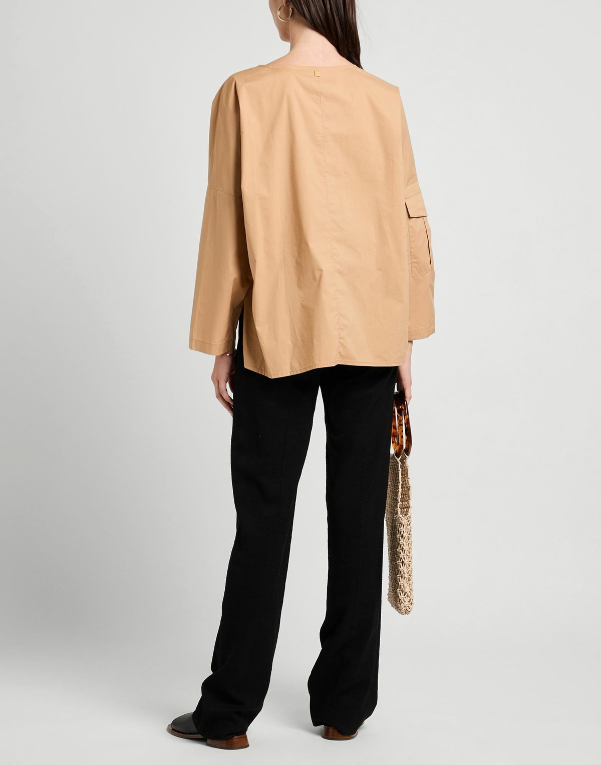 Manila Grace Womens Top Sand