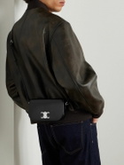 CELINE - Triomphe Small Glossed-Leather Messenger Bag