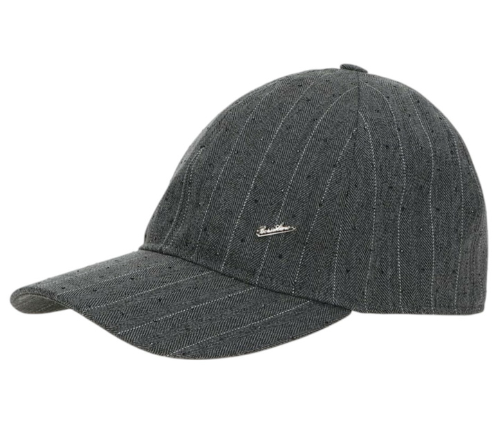 Photo: Borsalino Baseball Cap Pinstripe Shiny