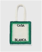 Casablanca Cotton Crochet Bag Green - Mens - Messenger & Crossbody Bags