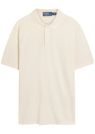 Polo Ralph Lauren Piqué-knit Cotton-blend Polo Shirt Cream