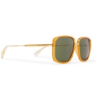 Gucci - Square-Frame Acetate and Gold-Tone Sunglasses - Gold