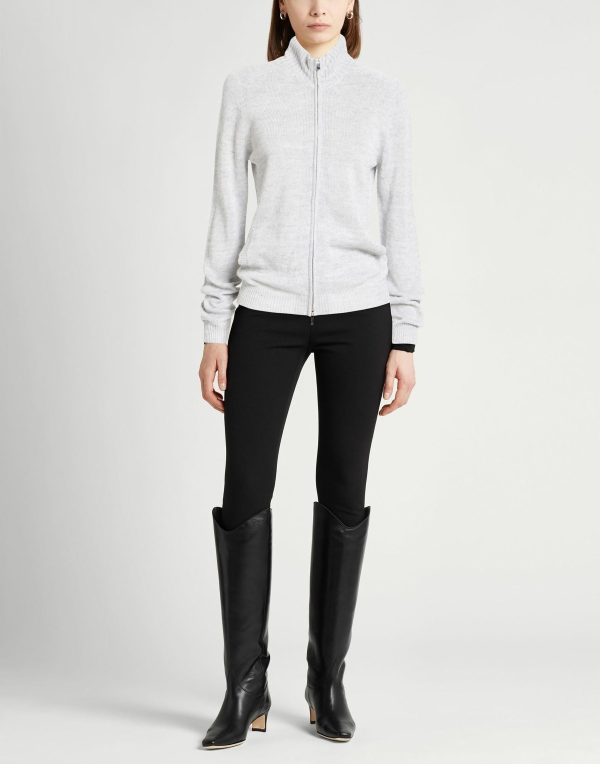 Malo Womens Cardigan Light in Grey