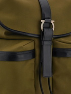 Ferragamo Mens Canvas backpack in Green