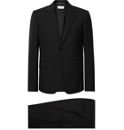 SAINT LAURENT - Black Slim-Fit Virgin Wool-Gabardine Suit - Black