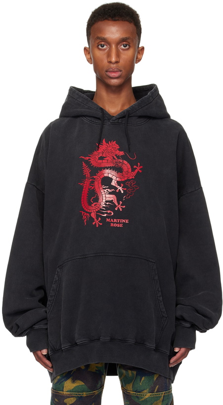 Photo: Martine Rose Black Oversized Hoodie