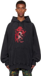 Martine Rose Black Oversized Hoodie