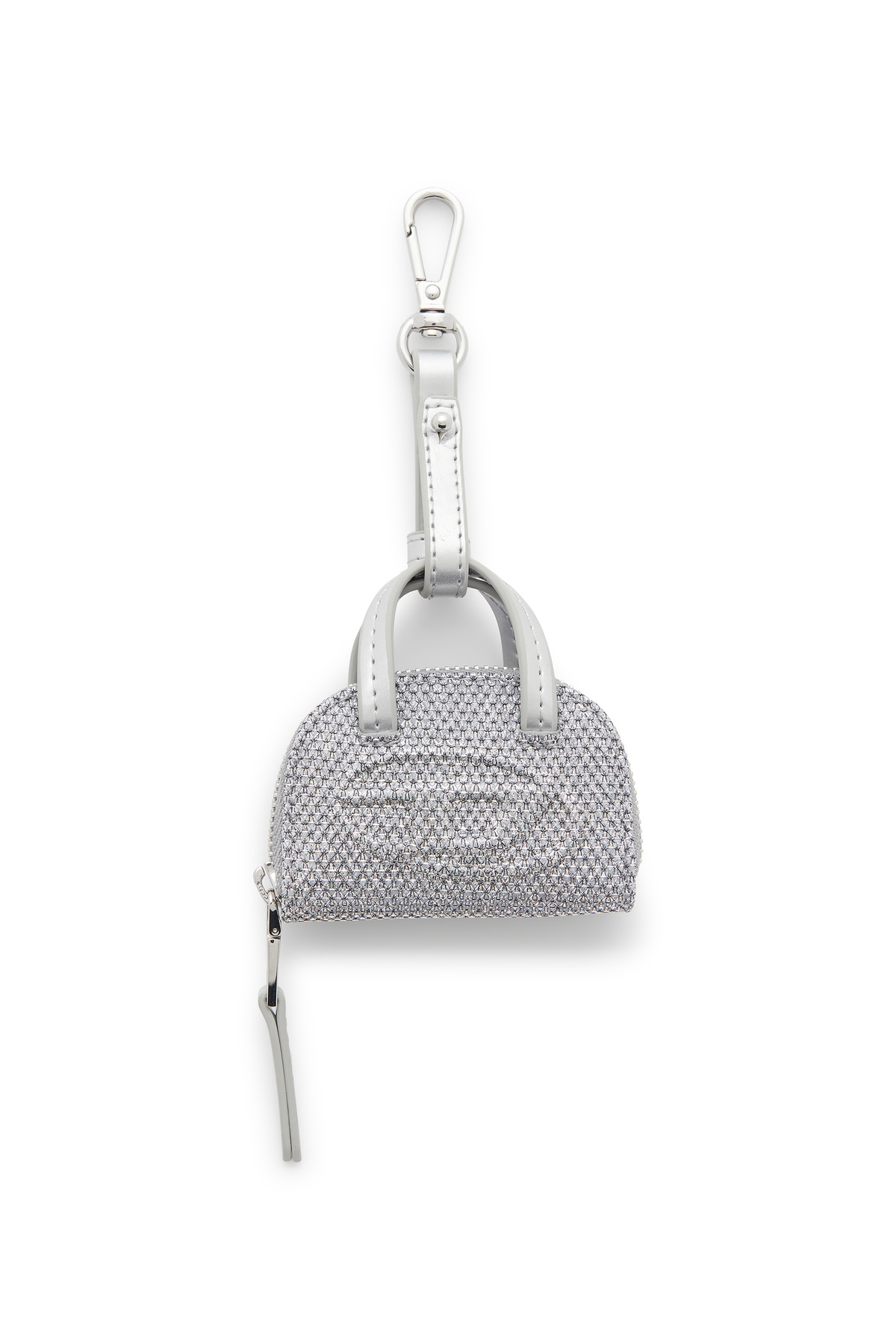 Diesel 1DR Dome - Charm in Lurex fabric - Charms and Keyrings Womens in Silver
