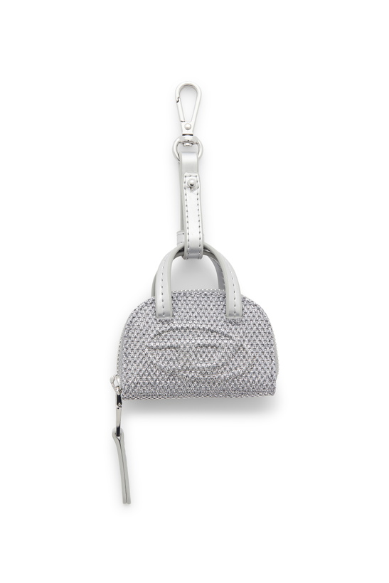 Photo: Diesel 1DR Dome - Charm in Lurex fabric - Charms and Keyrings Womens in Silver