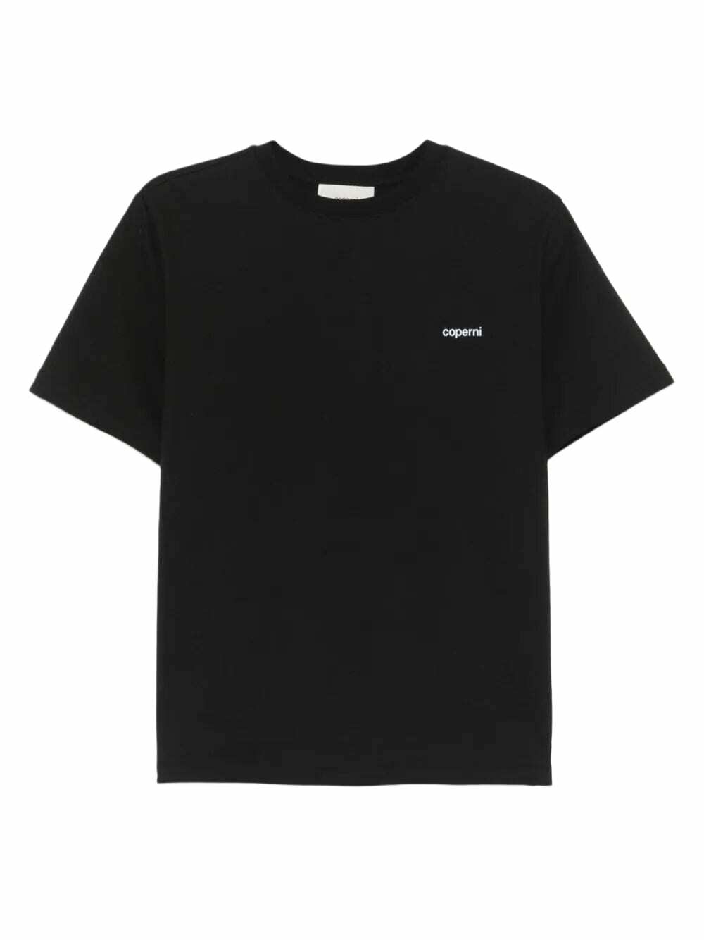 Coperni Black Ruffle Logo Boxy T-shirt Coperni