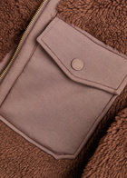 Varley Lowell Panelled Fleece Jacket Brown