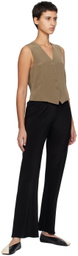 Silk Laundry Brown Slouch Vest