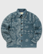 Portuguese Flannel Abstract Paisley Overshirt Blue - Mens - Overshirts