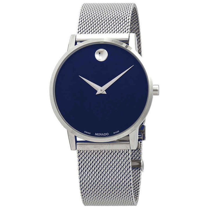 Photo: Movado Museum Classic Quartz Blue Dial Mens Watch 0607349
