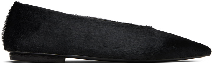 Photo: Marsèll Black Ago Short Hair Ballerina Flats