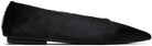 Marsèll Black Ago Short Hair Ballerina Flats