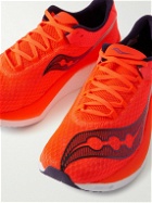 Saucony - Endorphin Pro 4 Rubber-Trimmed Mesh Running Sneakers - Orange