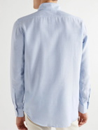 Thom Sweeney - Button-Down Collar Cotton-Twill Shirt - Blue