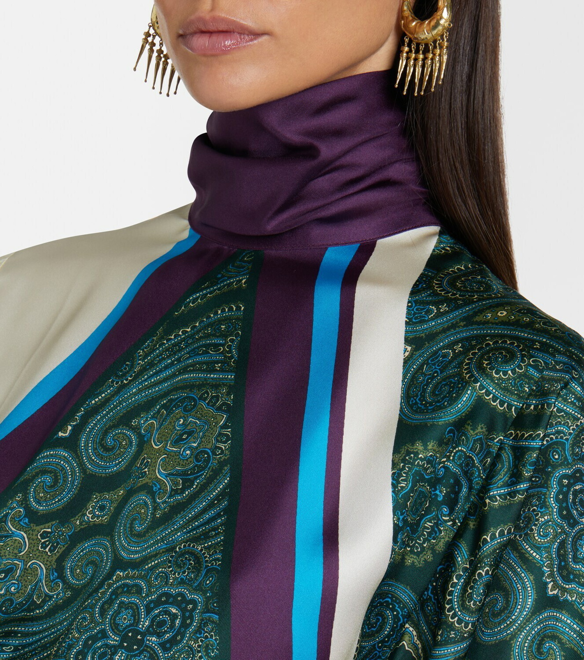 Alémais Joni printed silk midi dress