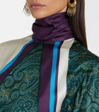 Alémais Joni printed silk midi dress