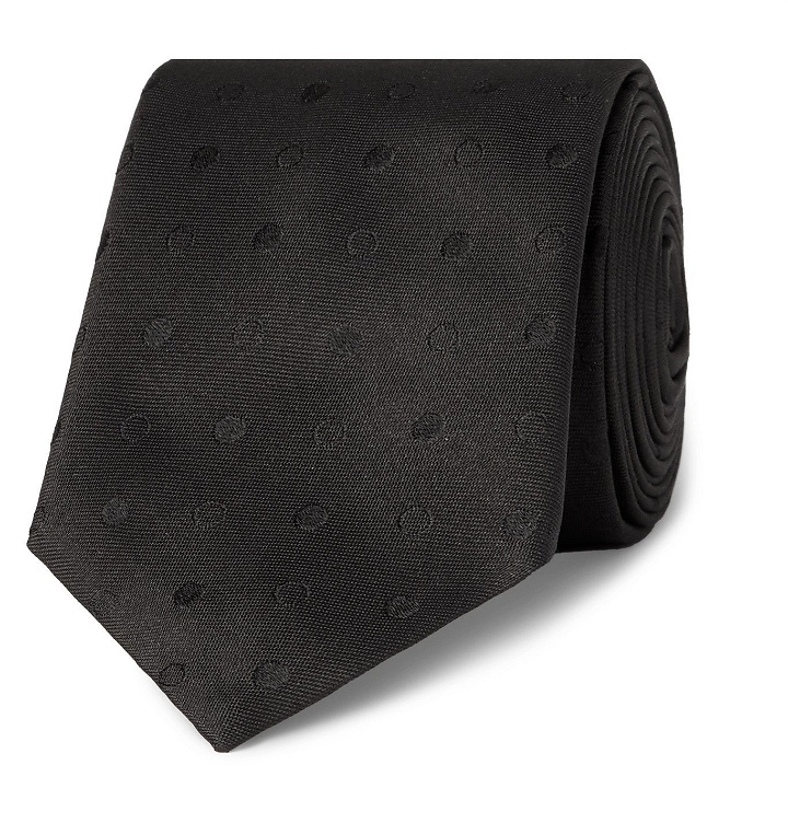 Photo: Dolce & Gabbana - 6cm Polka-Dot Silk-Jacquard Tie - Black