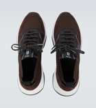 Berluti Shadow knitted and leather sneakers